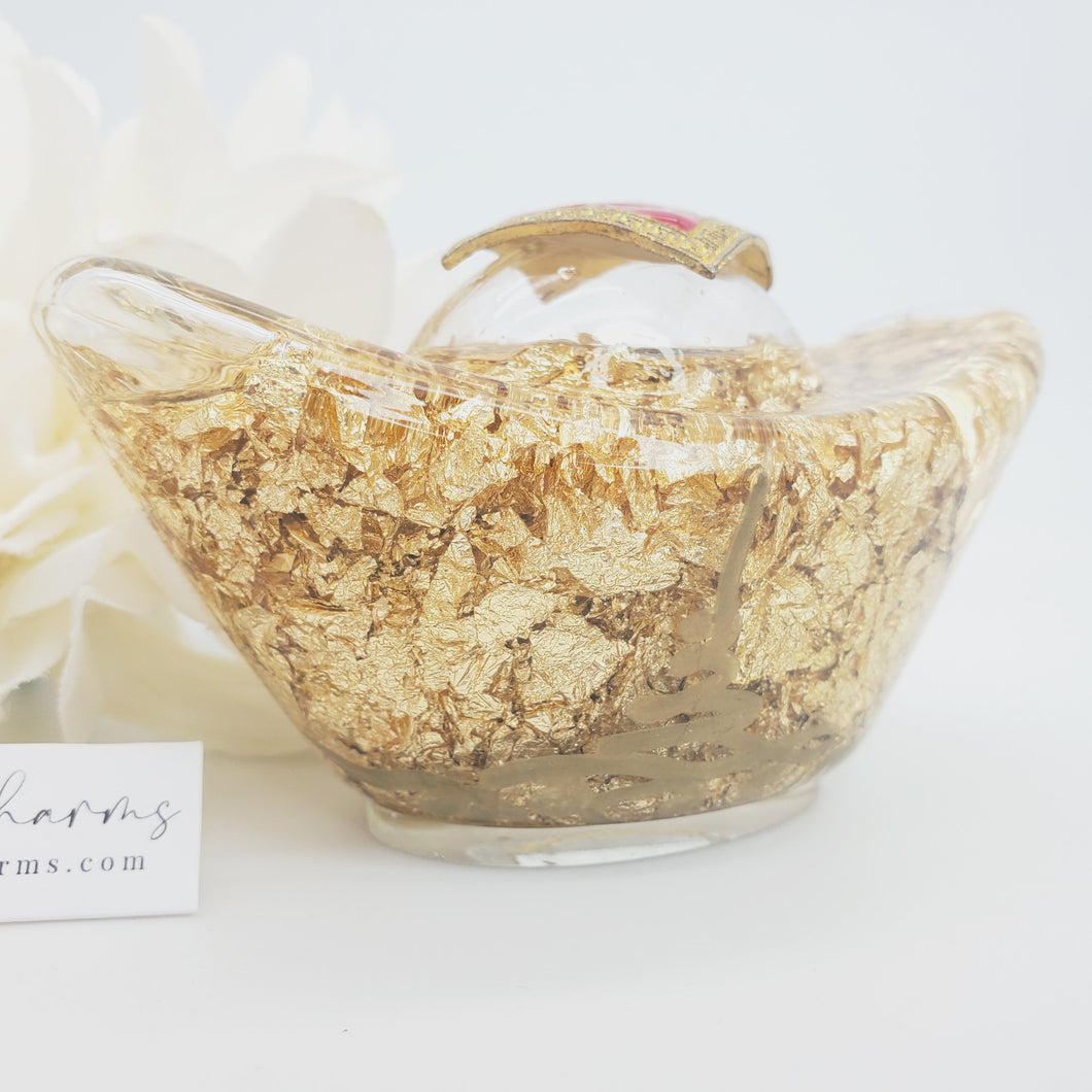 Gold Flakes Ingot with writing - Blessed